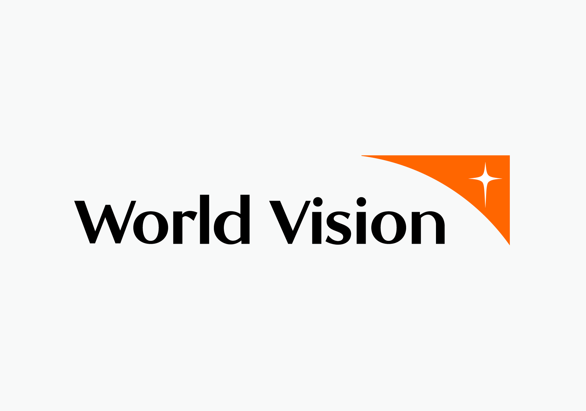 World Vision team providing aid to children in a rural village