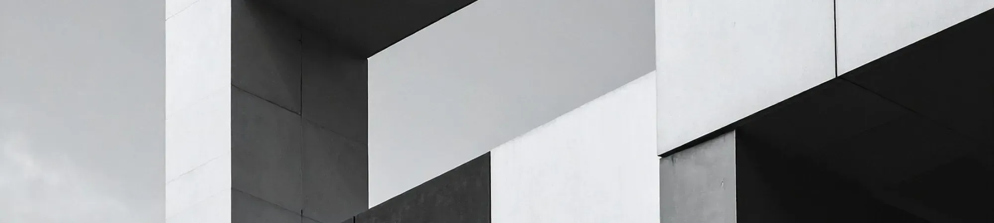 black and white building abstract image