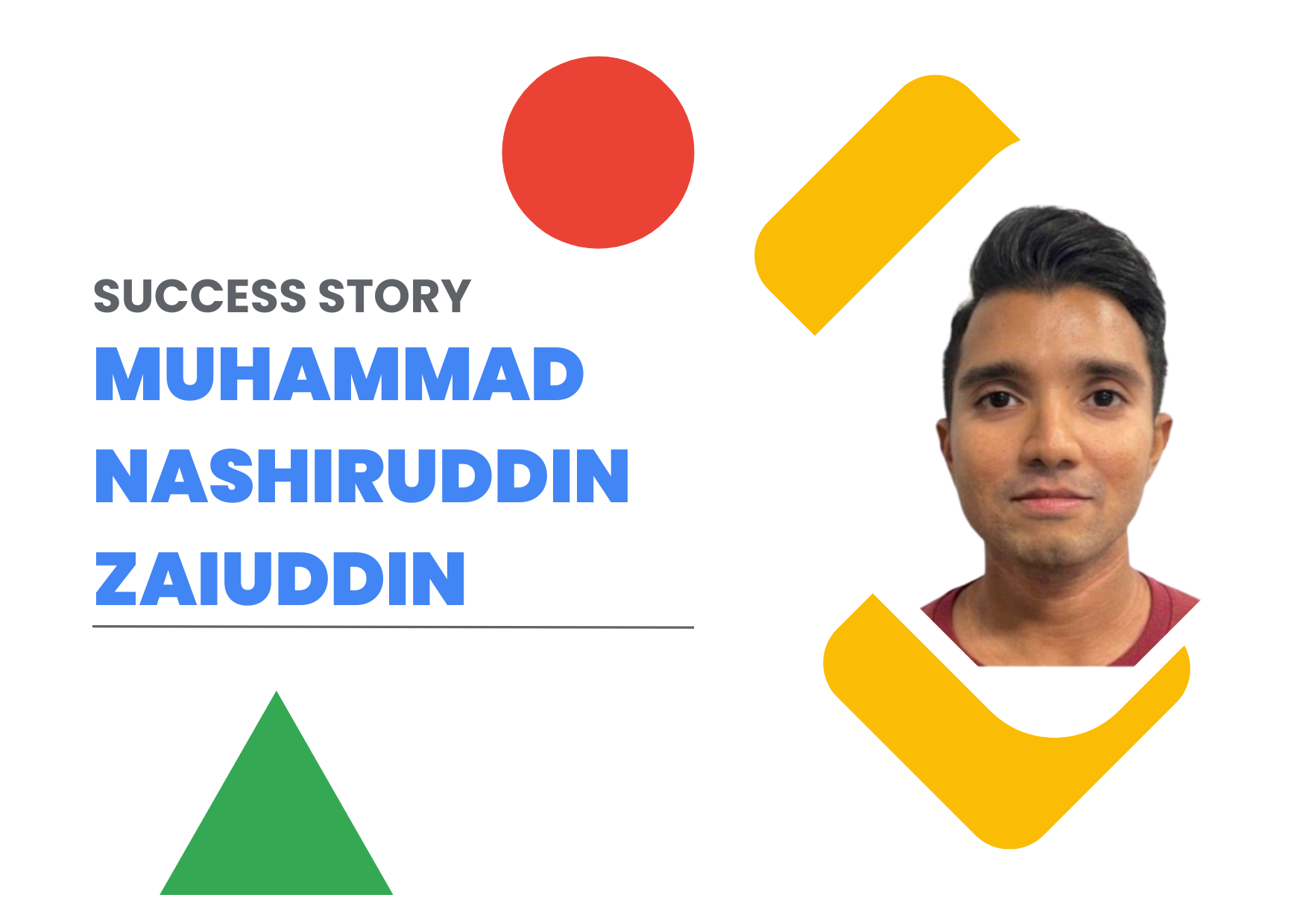 Success Story: Muhammad Nashiruddin Zaiuddin
