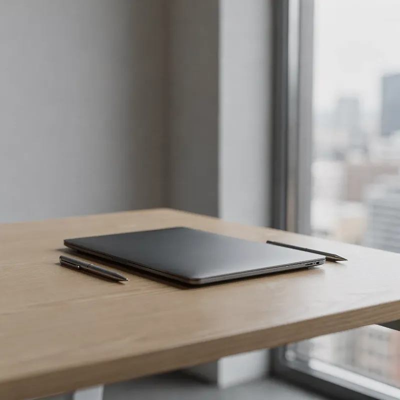 Clean workspace representing career planning and strategic MedTech hiring preparation