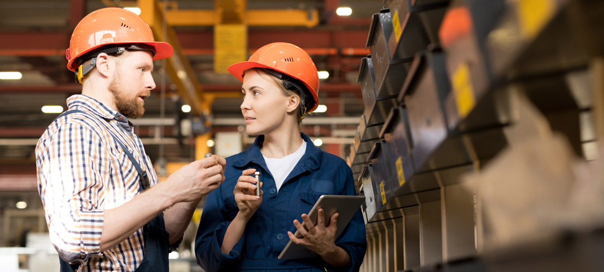 Men Working With Woman Manufacturing