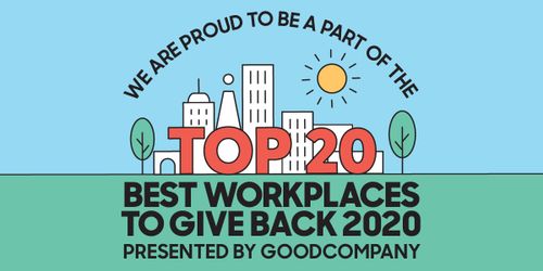 Talent named one of GoodCompany's Top 40 Best Workplaces to Give Back 2020