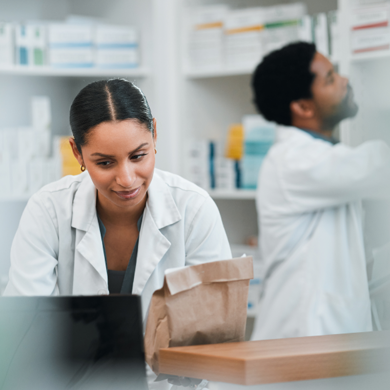pharmacists at work