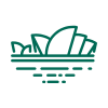 Sydney opera house icon.