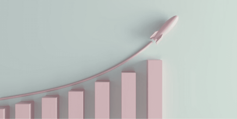 Increasing line chart