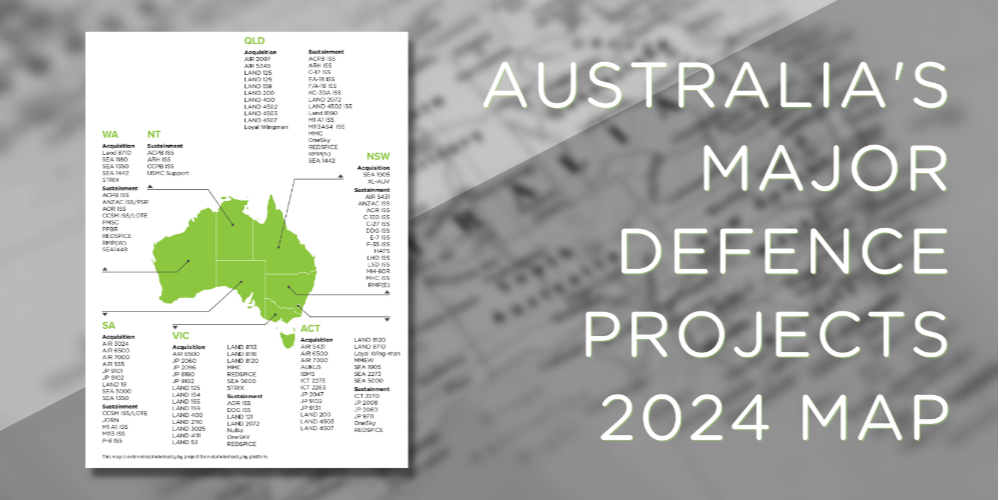 Major Defence Projects by State Map: Defence Industry Insights 10th Edition Excerpt