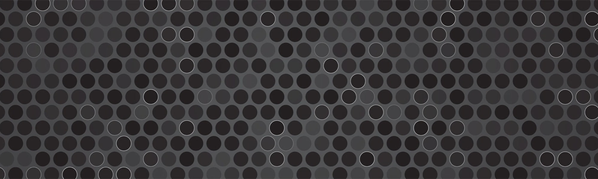 Abstract dark gray background with seamless geometric oval pattern.
