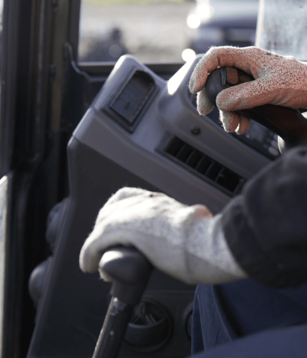 operating forklift