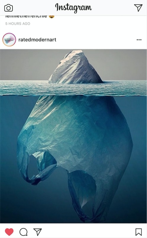 plastic iceberg