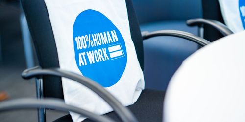 100% Human at Work event