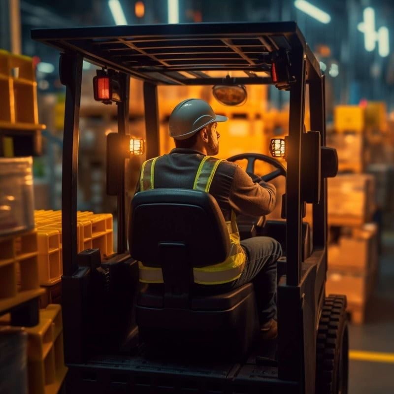 Forklift driver