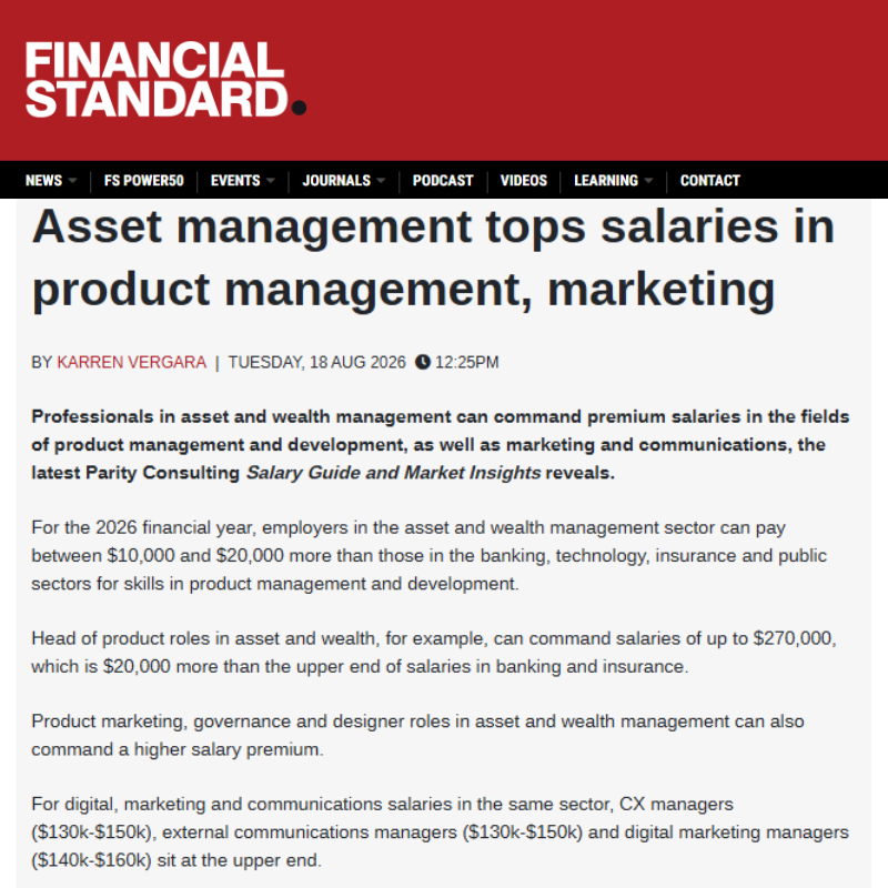 Financial Standard 18 August 2026