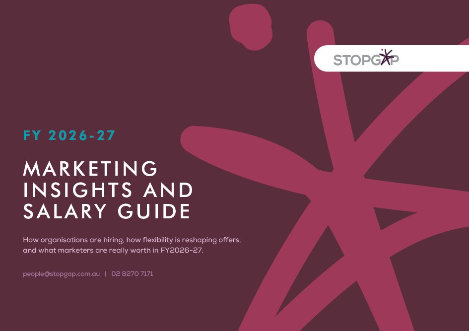 Stopgap FY2026-27 Marketing Insights and Salary Guide cover
