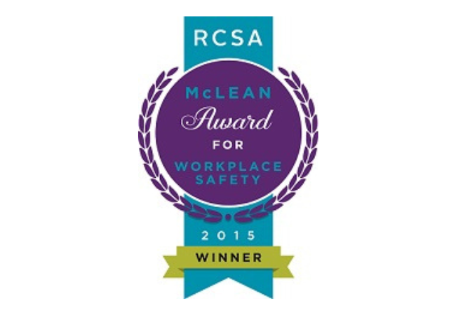 RCSA McLean Award for Workplace Safety 2015