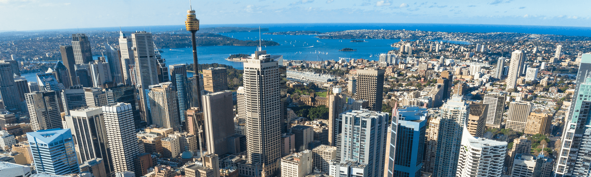 View of Sydney commercial district