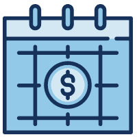 Pay calendar clipart