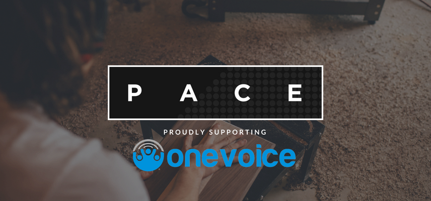 2018 PACE Survey funds the fit out of a new woodwork shop for disadvantaged & homeless youths through One Voice!