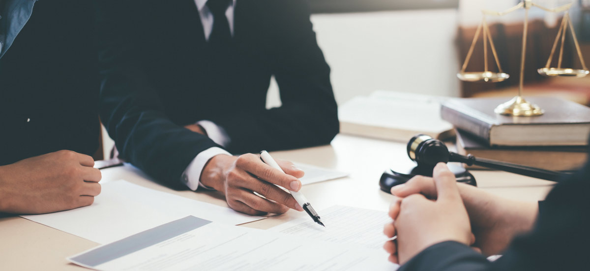 Lawyer And Attorney Having Team Meeting At Law Firm