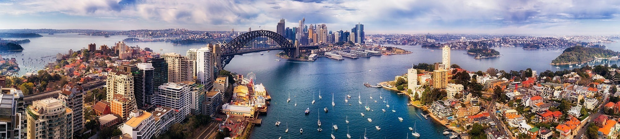 Birds eye of Sydney harbour. TheDriveGroup