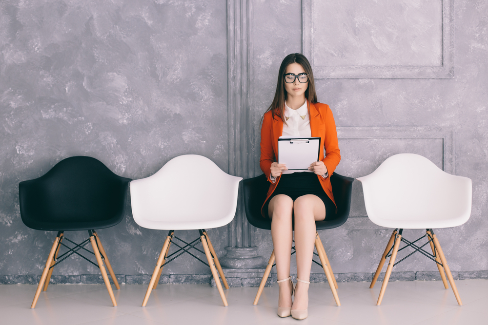 Businesswoman sitting on a chair