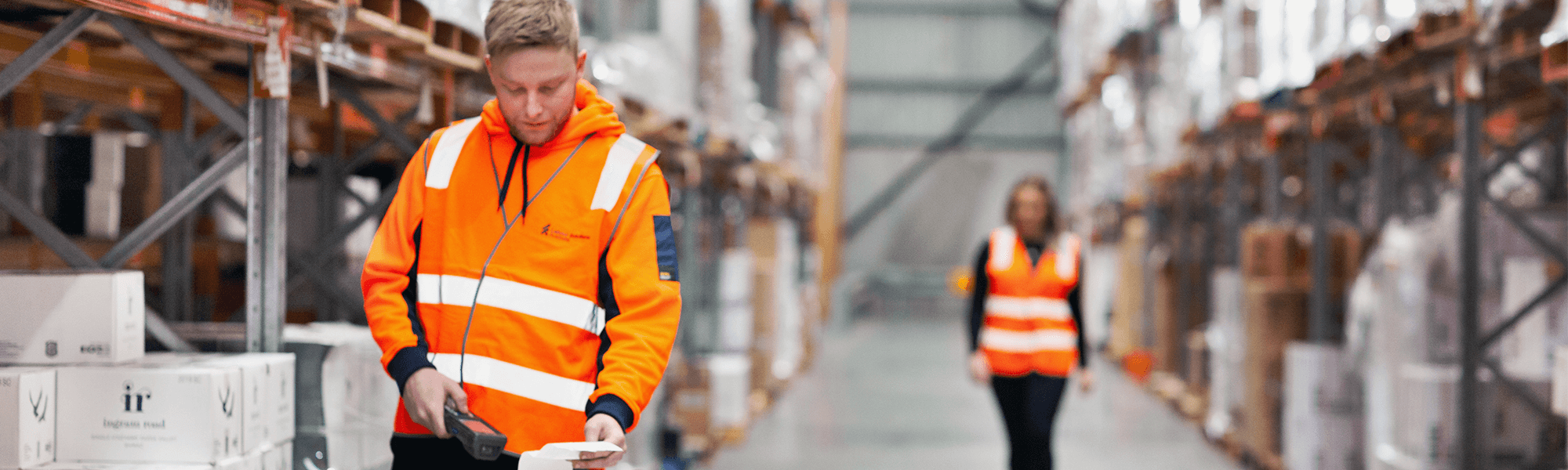 Labour Solutions Australia contractor working in a warehouse