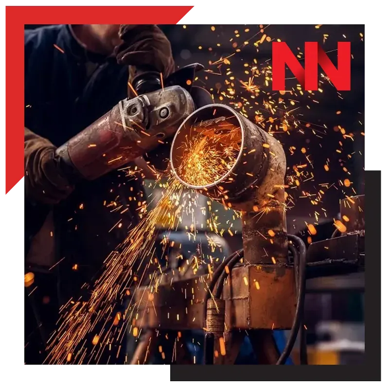 image of construction cutting on pipe