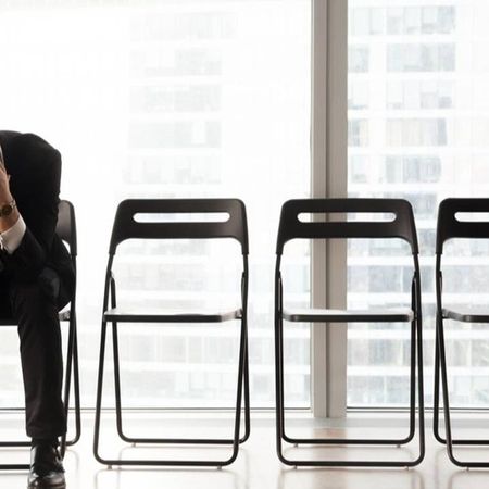 Candidate on chair upset because they did not get the job they wanted