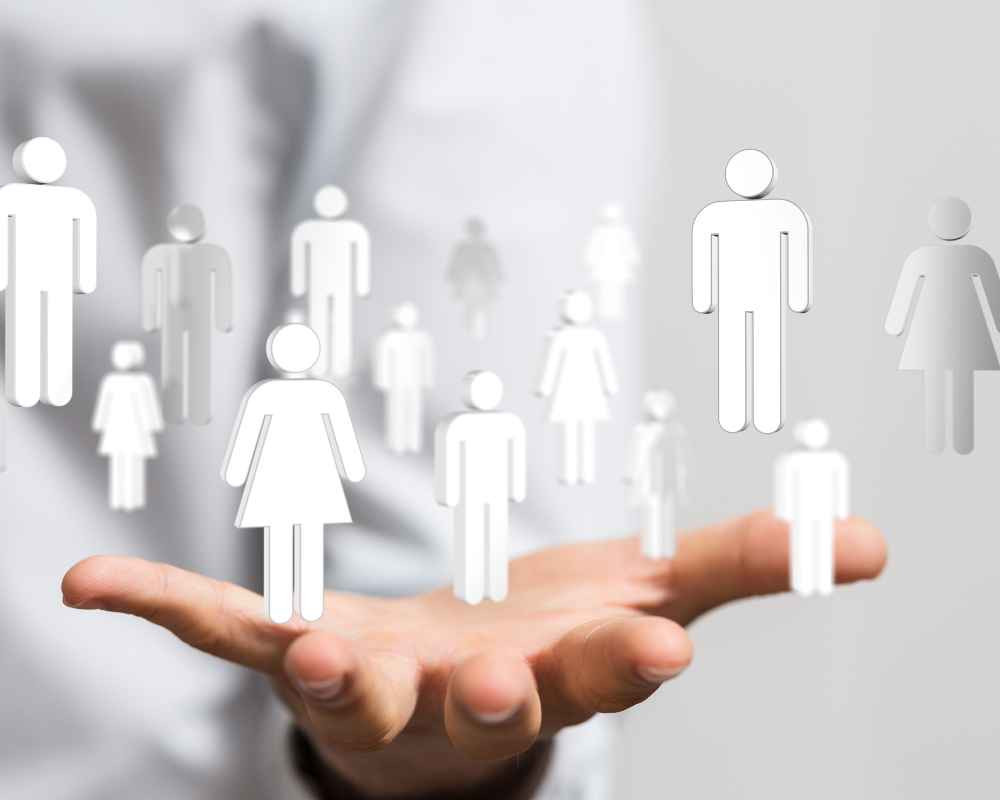 Recruitment strategy concept – selecting top talent from a diverse candidate pool