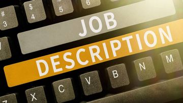 Job Descriptions written across keyboard