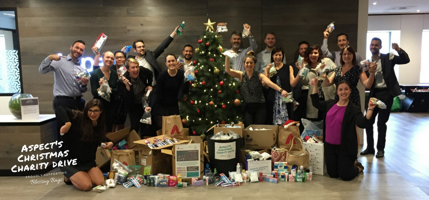 Aspect's Xmas Charity drive supporting Blessing bags - the results are in!