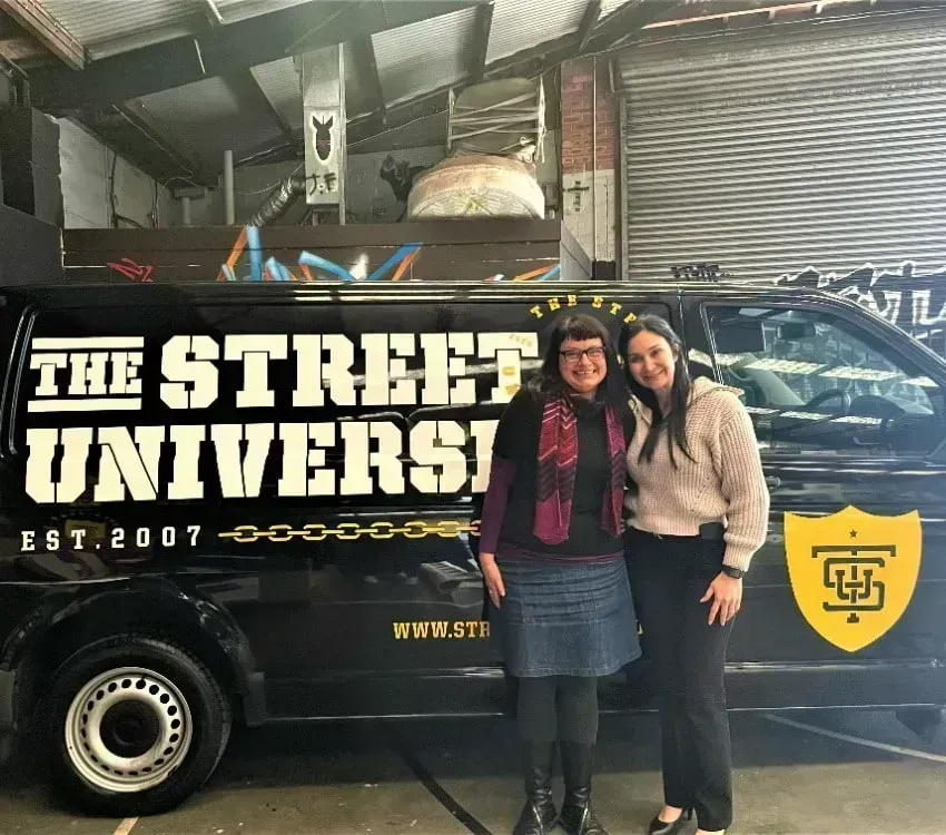 Impact's CEO Letizia Stanco with Street Uni