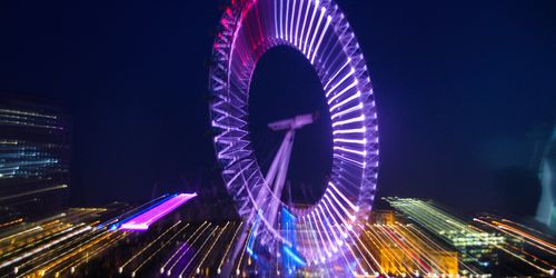 Neon ferris wheel